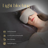 100% 22 Momme Mulberry Silk Sleep Mask for Sleeping, Filled with Premium Mulberry Silk, Softest & Breathable Silk Eye Sleeping Mask (Beige)